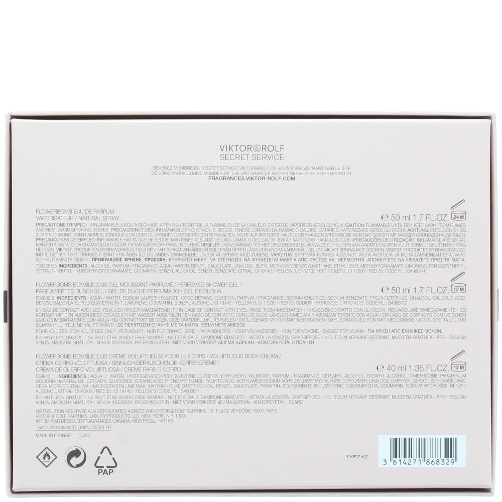 Viktor & Rolf Flowerbomb Eau de Parfum 3 Pieces Gift Set