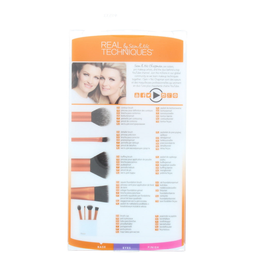 Real Techniques Flawless  Base 91533 Make-Up Brush Set - Ingredients