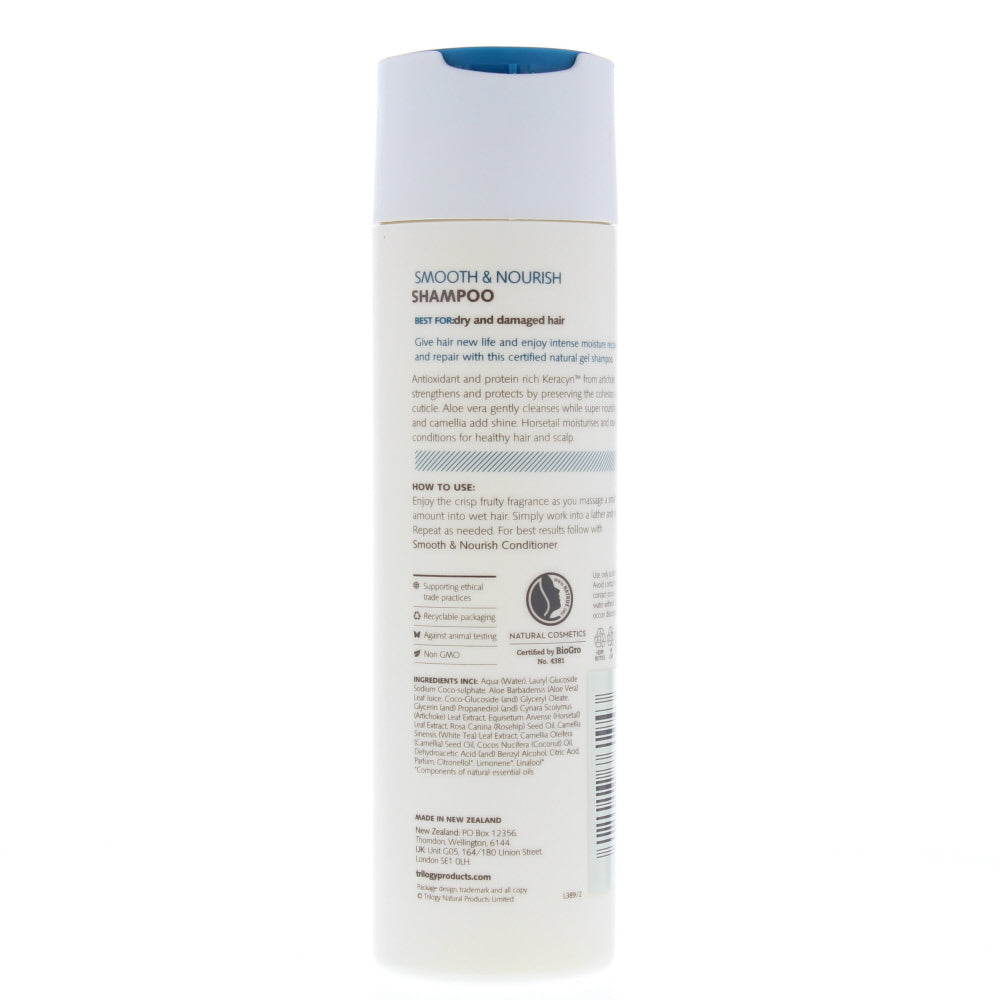 Trilogy Smooth & Nourish Dry And Damaged Hair Shampoo 250ml