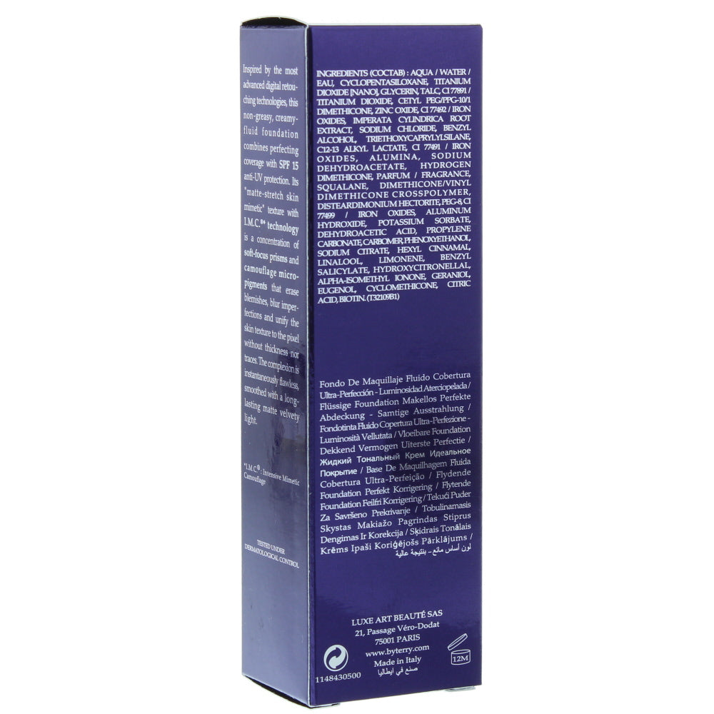 By Terry Cover-Expert Spf 15 Perfecting Fluid N°5 Peach Beige Foundation 35ml - Ingredients