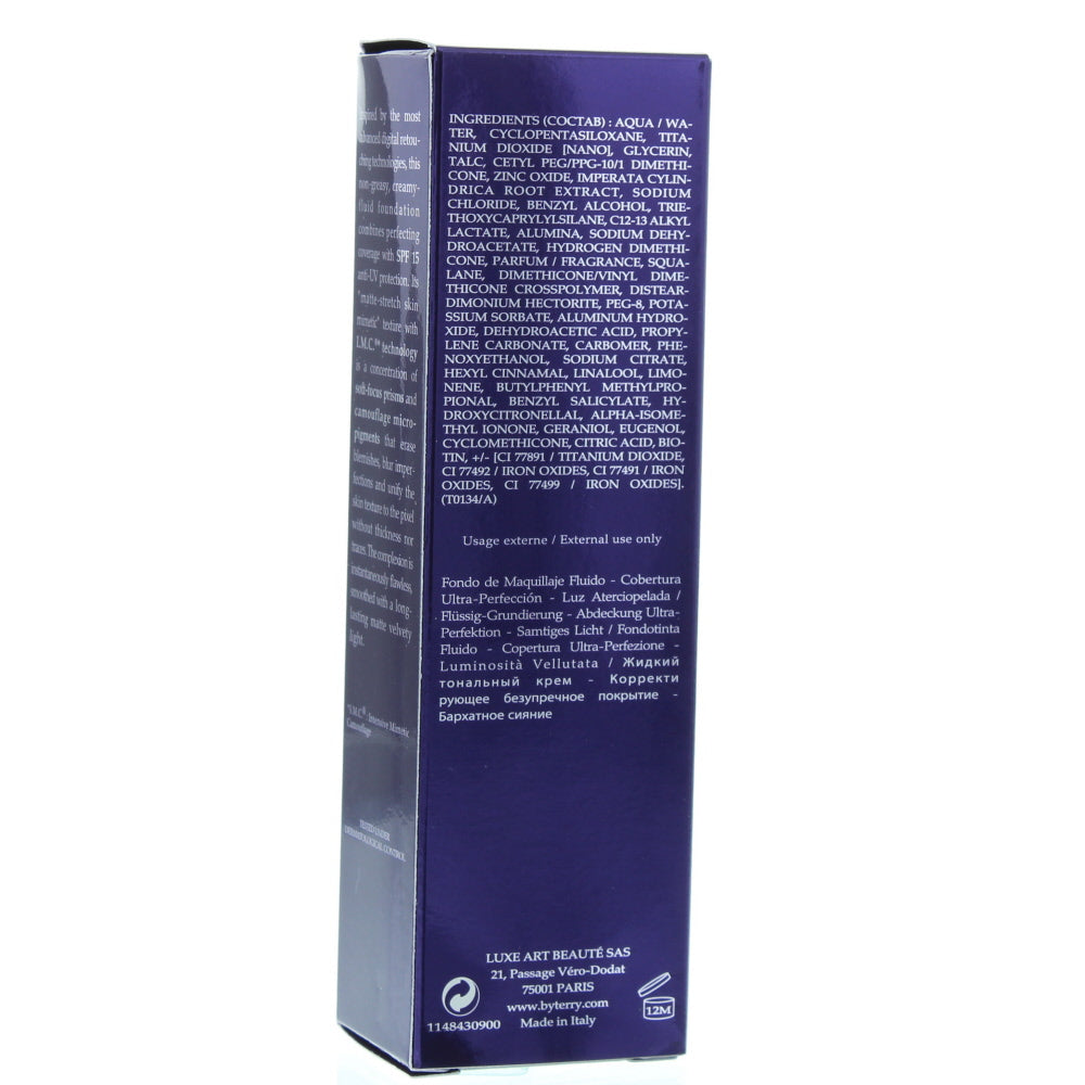 By Terry Cover-Expert Spf 15 Perfecting Fluid N°9 Honey Beige Foundation 35ml - Ingredients