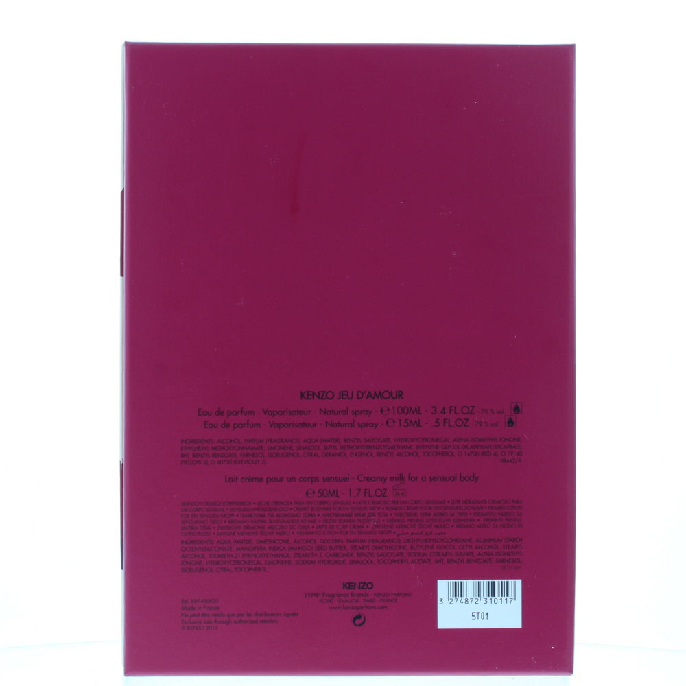 Kenzo Jeu D'amour Eau de Parfum 3 Pieces Gift Set