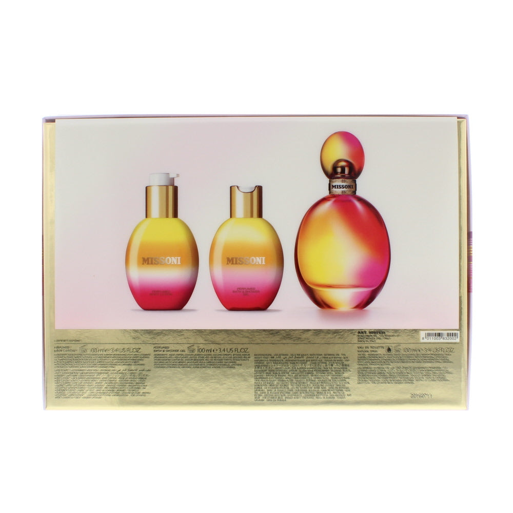 Missoni Eau de Toilette 3 Pieces Gift Set