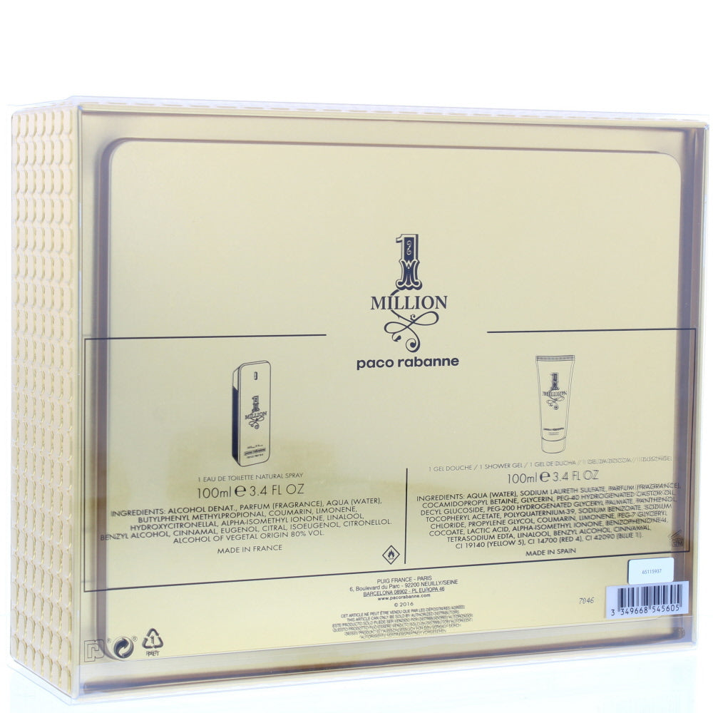 Paco Rabanne 1 Million Eau de Toilette 2 Pieces Gift Set