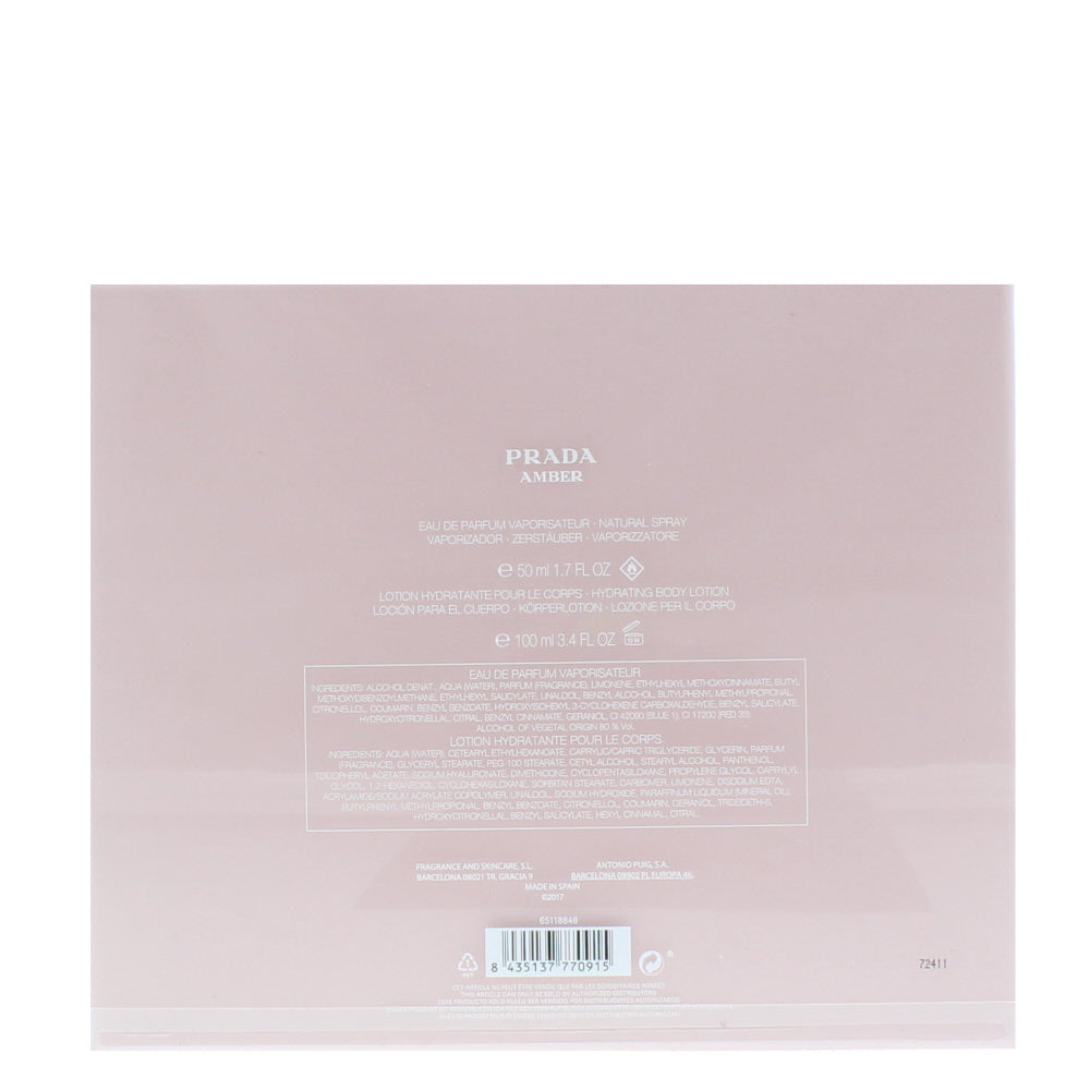 Prada Amber Eau de Parfum 2 Pieces Gift Set