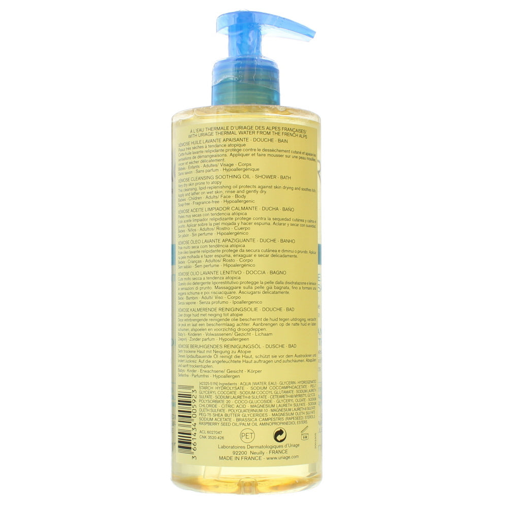 Uriage Xémose Soothing Very Dry Skin Cleanisng Oil 500ml