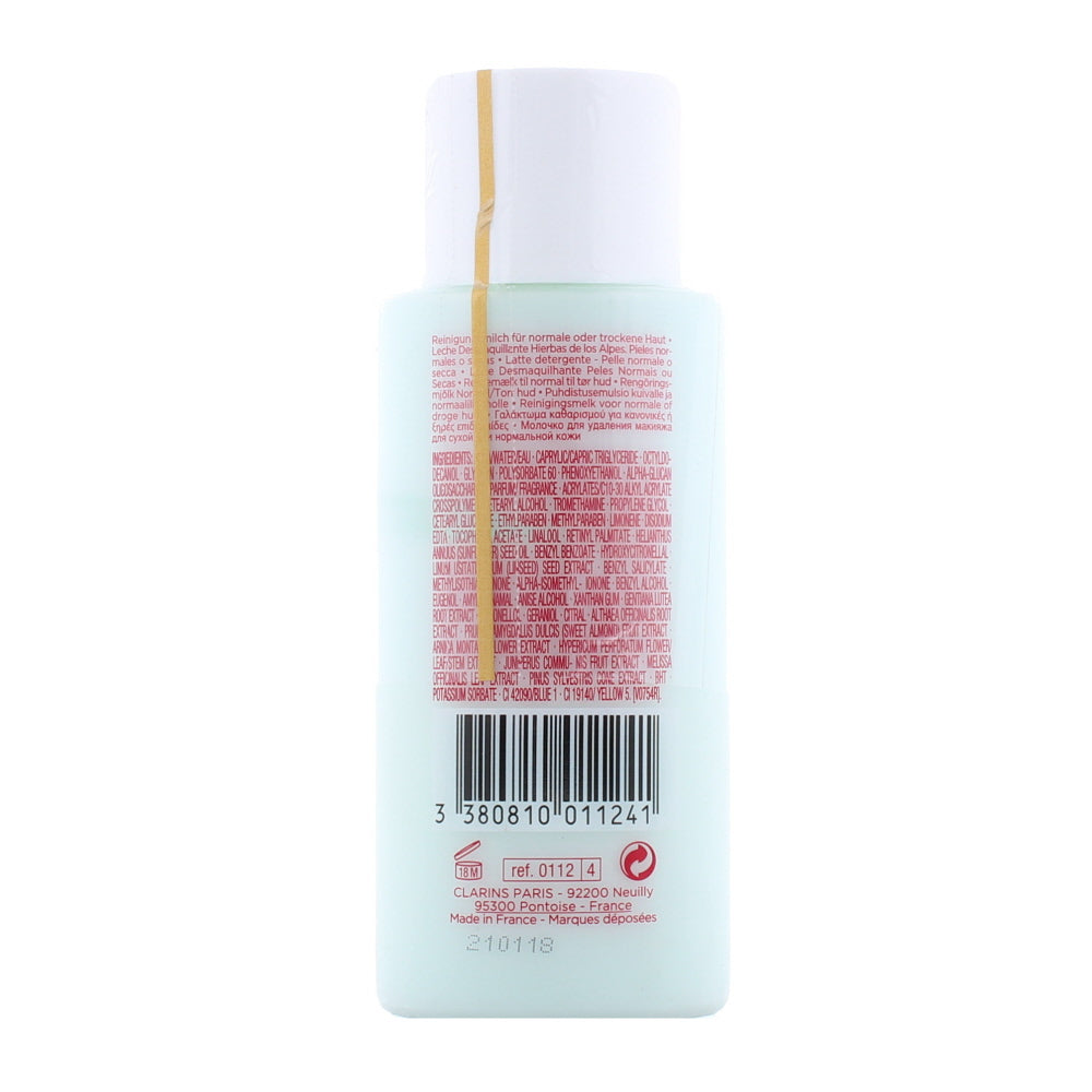 Clarins With Alpine Herbs Normal Or Dry Skin Cleansing Milk 100ml