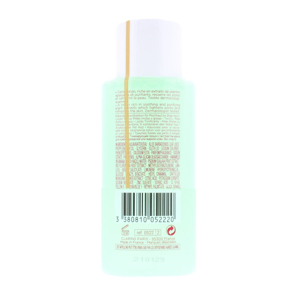 Clarins With Iris Combination Or Oily Skin Toner 100ml