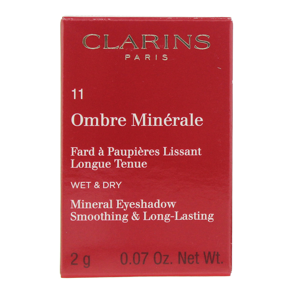 Clarins Ombre Minérale Smoothing & Long-Lasting 11 Silver Green Cosmetics 2g - Box
