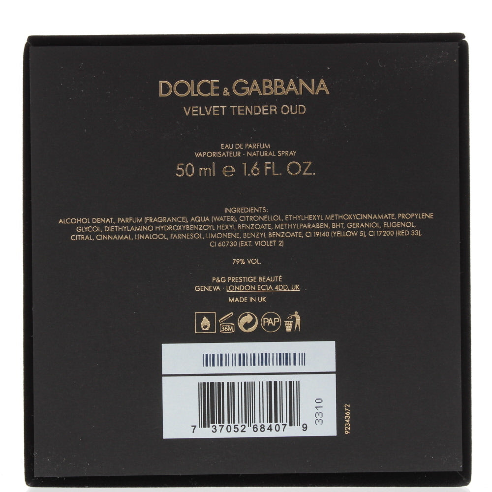 Dolce & Gabbana Velvet Tender Oud Eau de Parfum 50ml