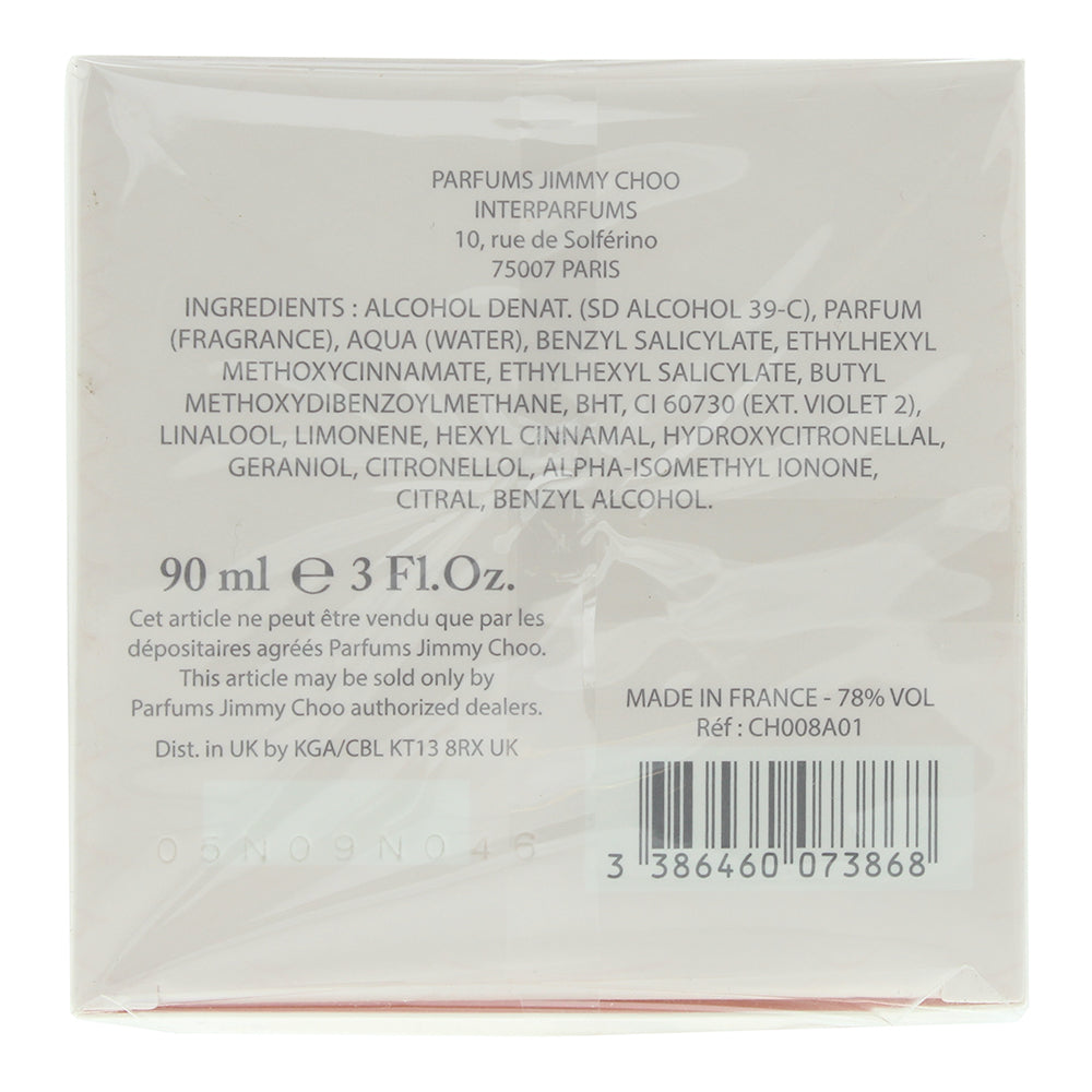 Jimmy Choo L'eau Eau de Toilette 90ml - Ingredients
