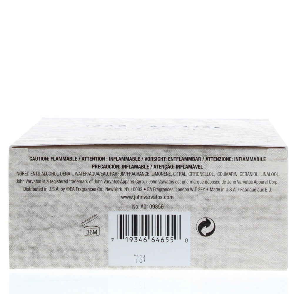 John Varvatos Artisan Pure Eau de Toilette 125ml - Ingredients