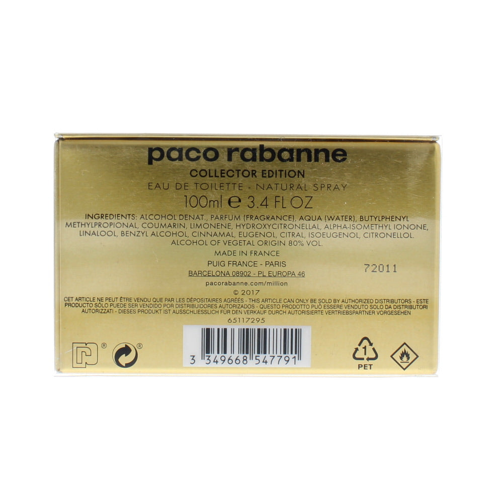 Paco Rabanne 1 Million Collector's Edition Eau de Toilette 100ml