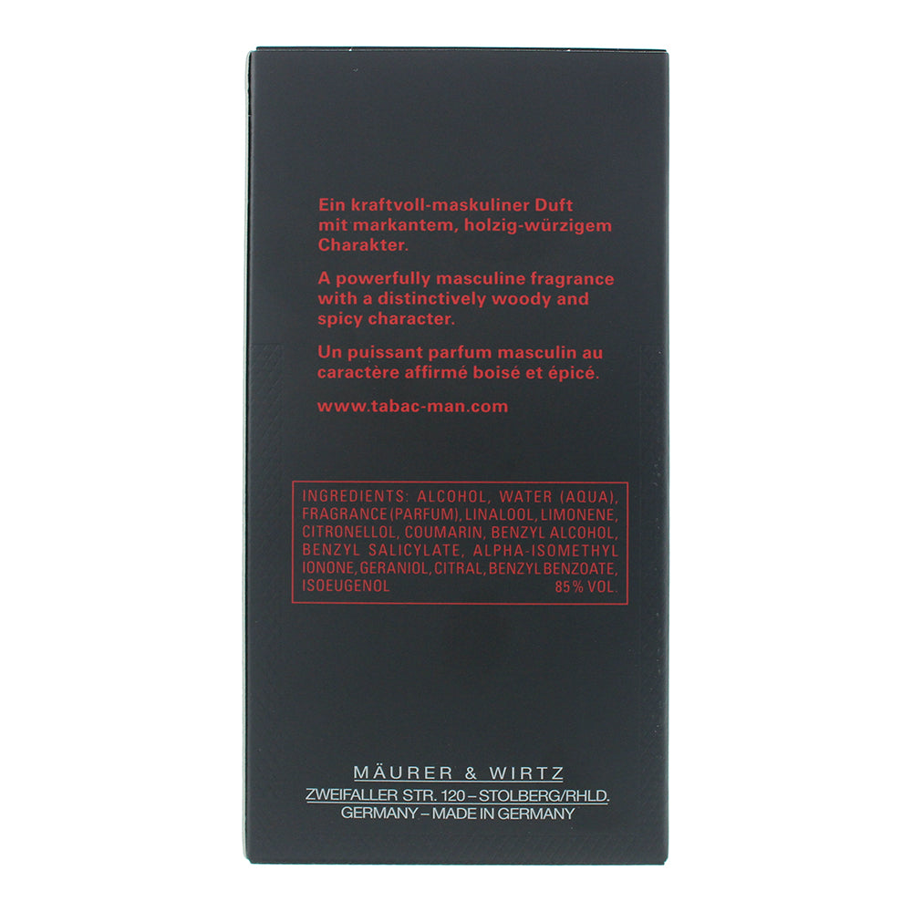 Tabac Man Eau de Toilette 30ml - Ingredients