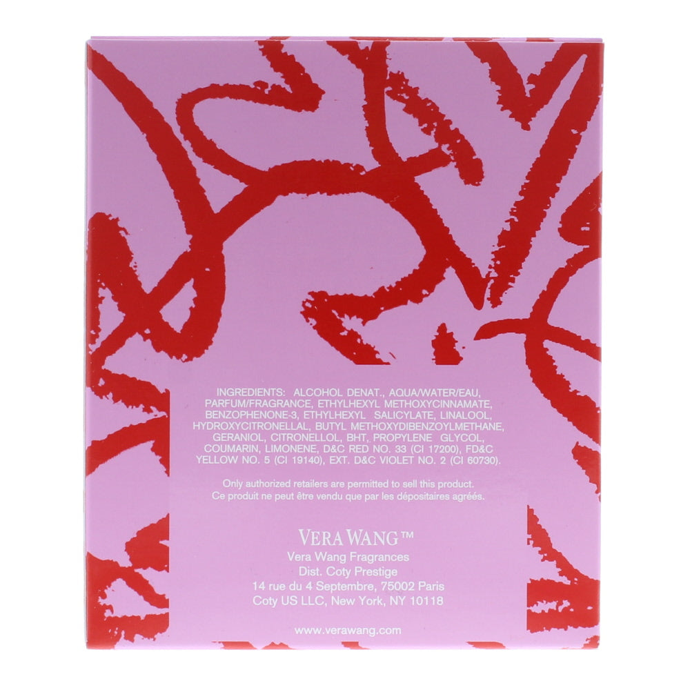 Vera Wang Princess Of Hearts Eau de Toilette 50ml - Ingredients
