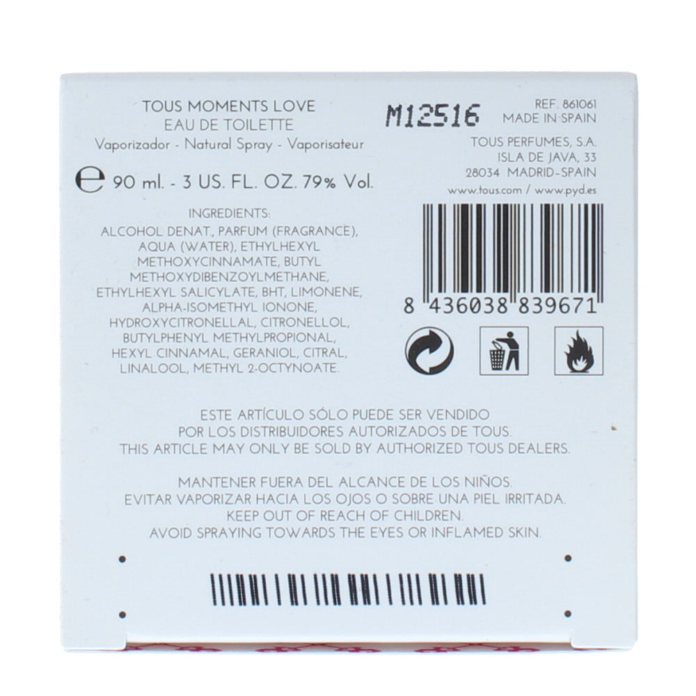 Tous Love Moments Eau de Toilette 100ml
