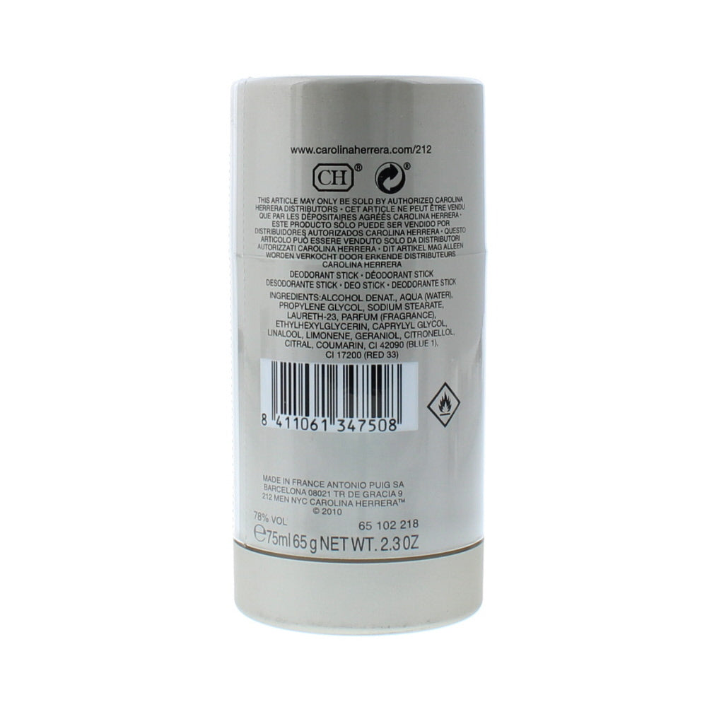 Carolina Herrera 212 Men Deodorant Stick 75g