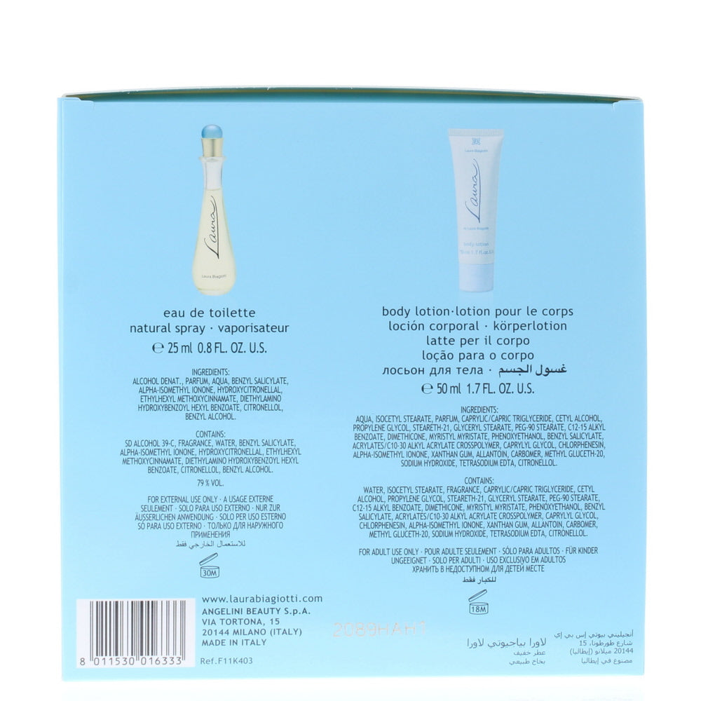 Laura Biagiotti Laura Eau de Toilette 2 Pieces Gift Set - Ingredients