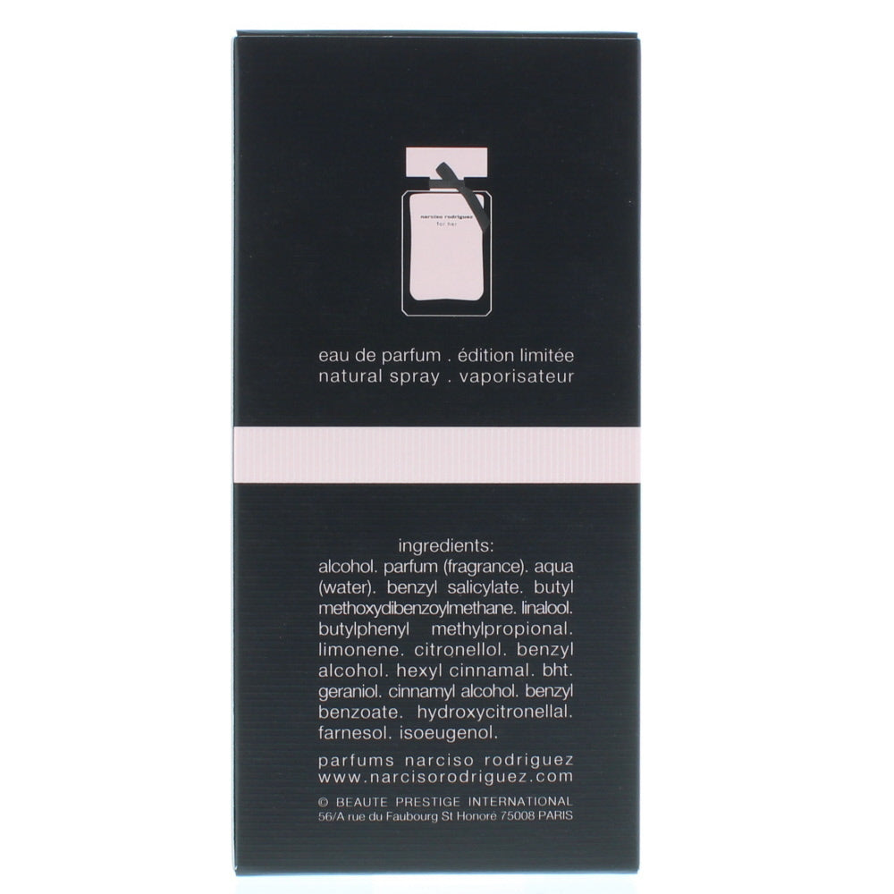 Narciso Rodriguez For Her Limited Edition Eau de Parfum 75ml - Ingredients
