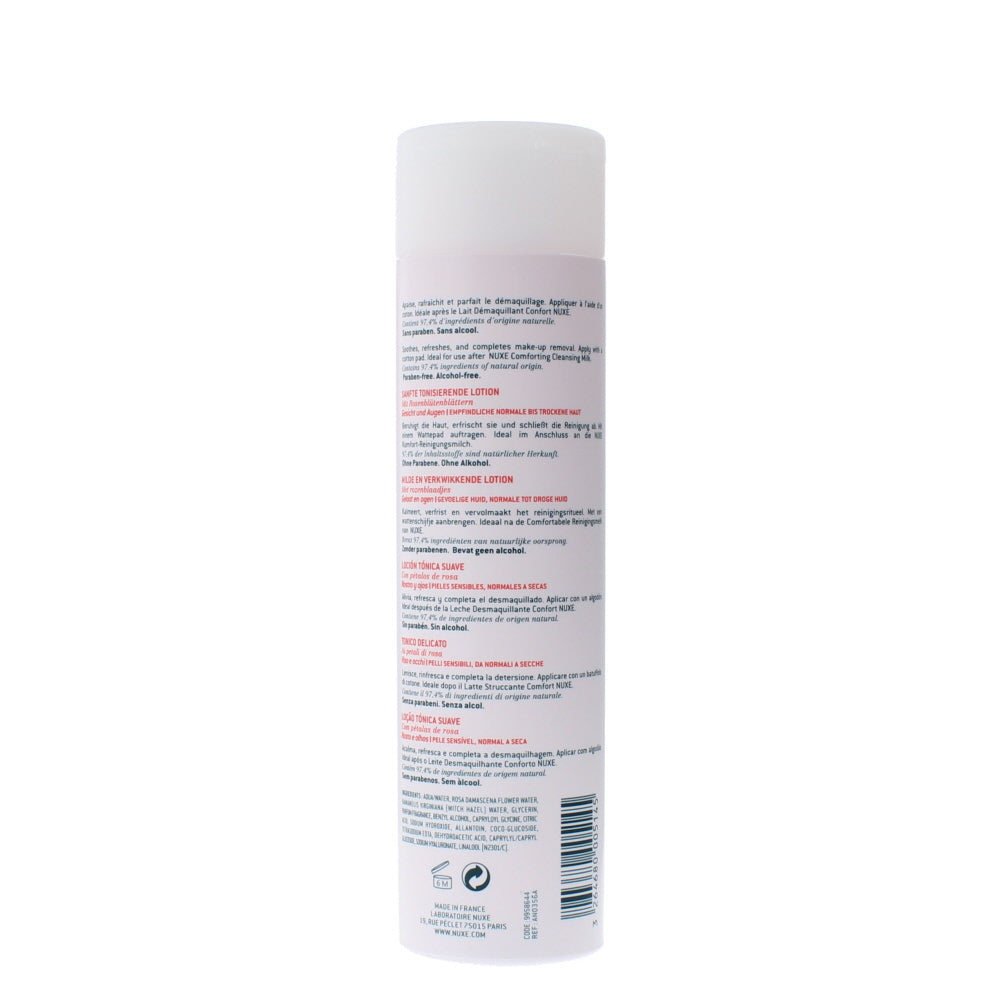 Nuxe Gentle Toning Lotion  With Rose Petals  For Normal To Dry Sensative Skin Face & Eyes Lotion 200ml
