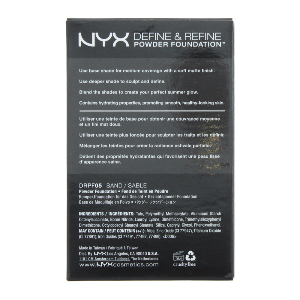 Nyx Define & Refine Drpf05 Sand Powder Foundation 9.5g