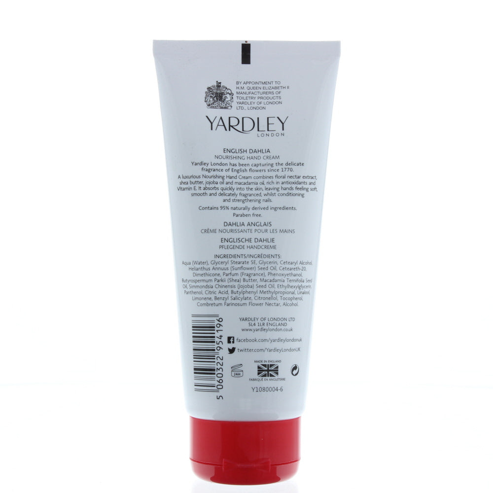 Yardley English Dahlia Hand Cream 100ml
