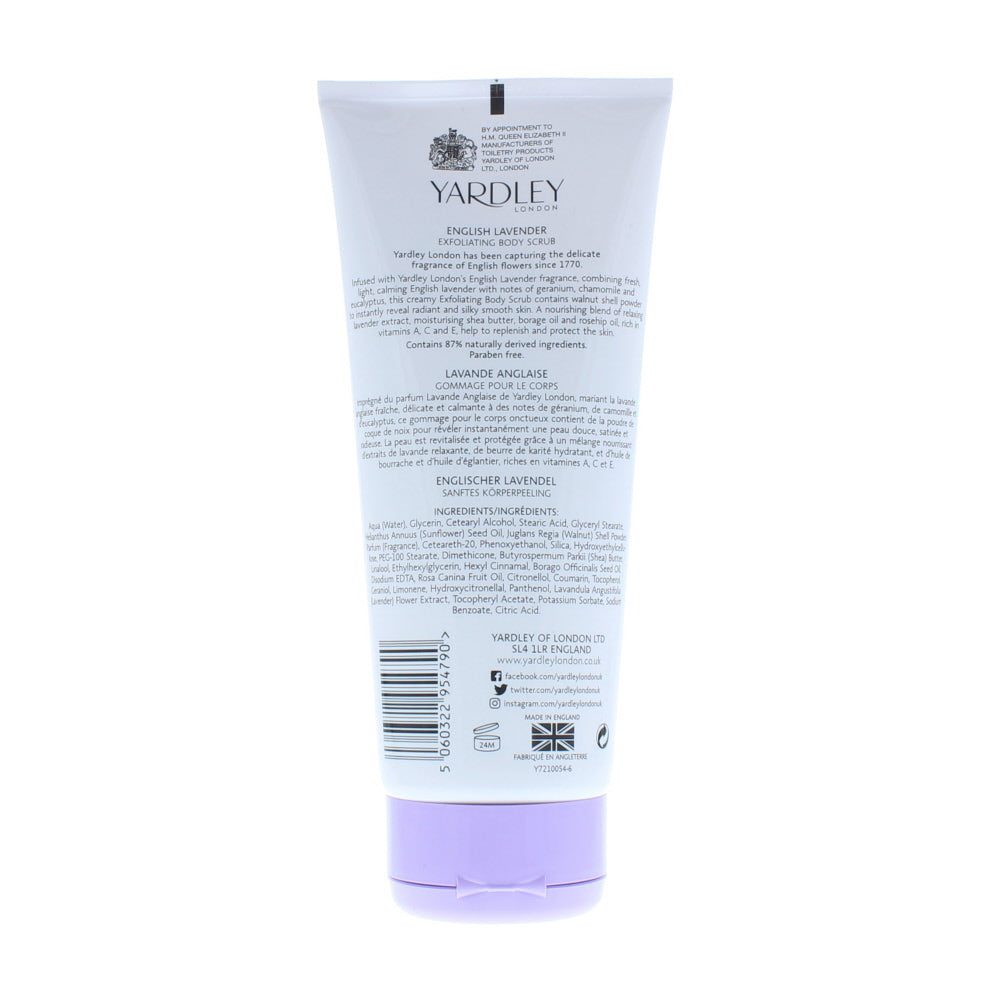 Yardley English Lavender Body Scrub 200ml