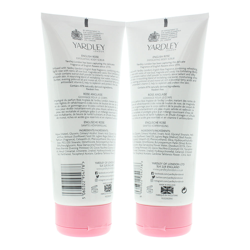 Yardley English Rose Body Scrub 200ml