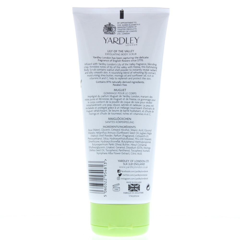 Yardley Lily Of The Valley Body Scrub 200ml