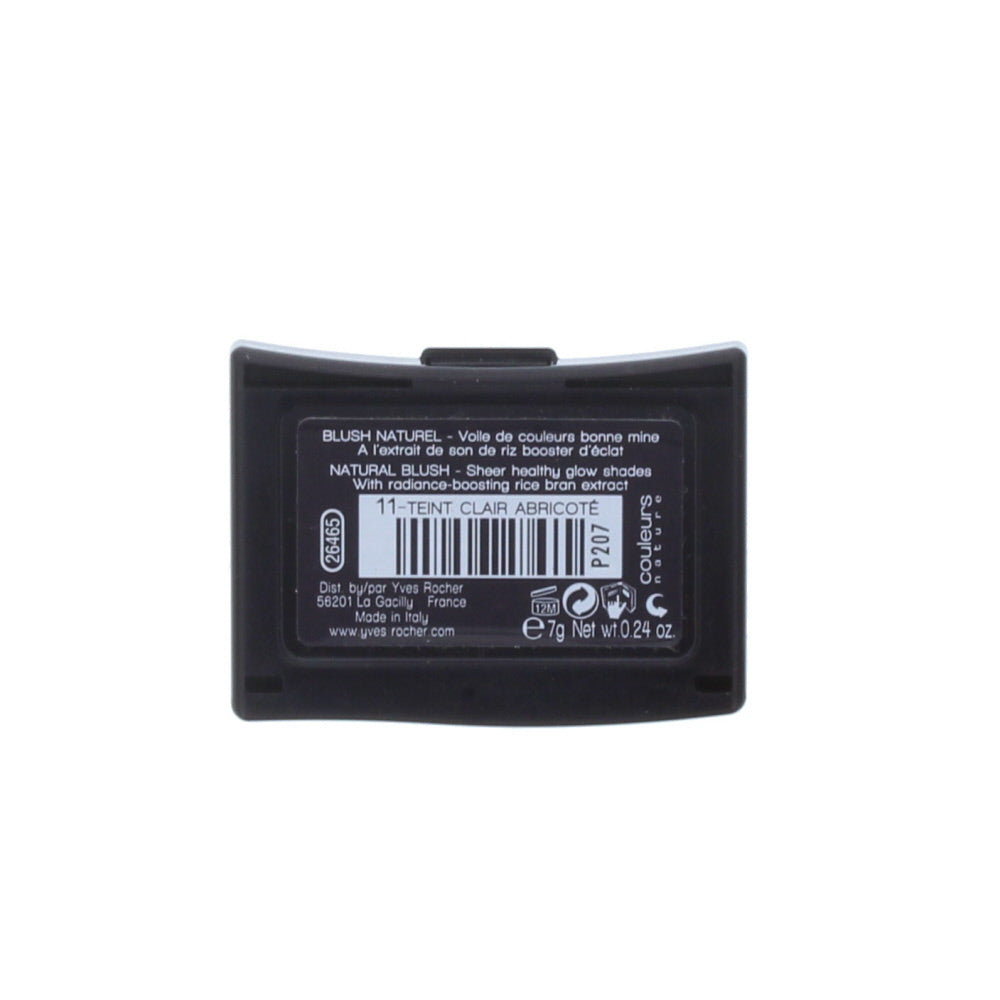Yves Rocher Natural Blush 11 Teint Clair Abricote Blusher 7g - Ingredients