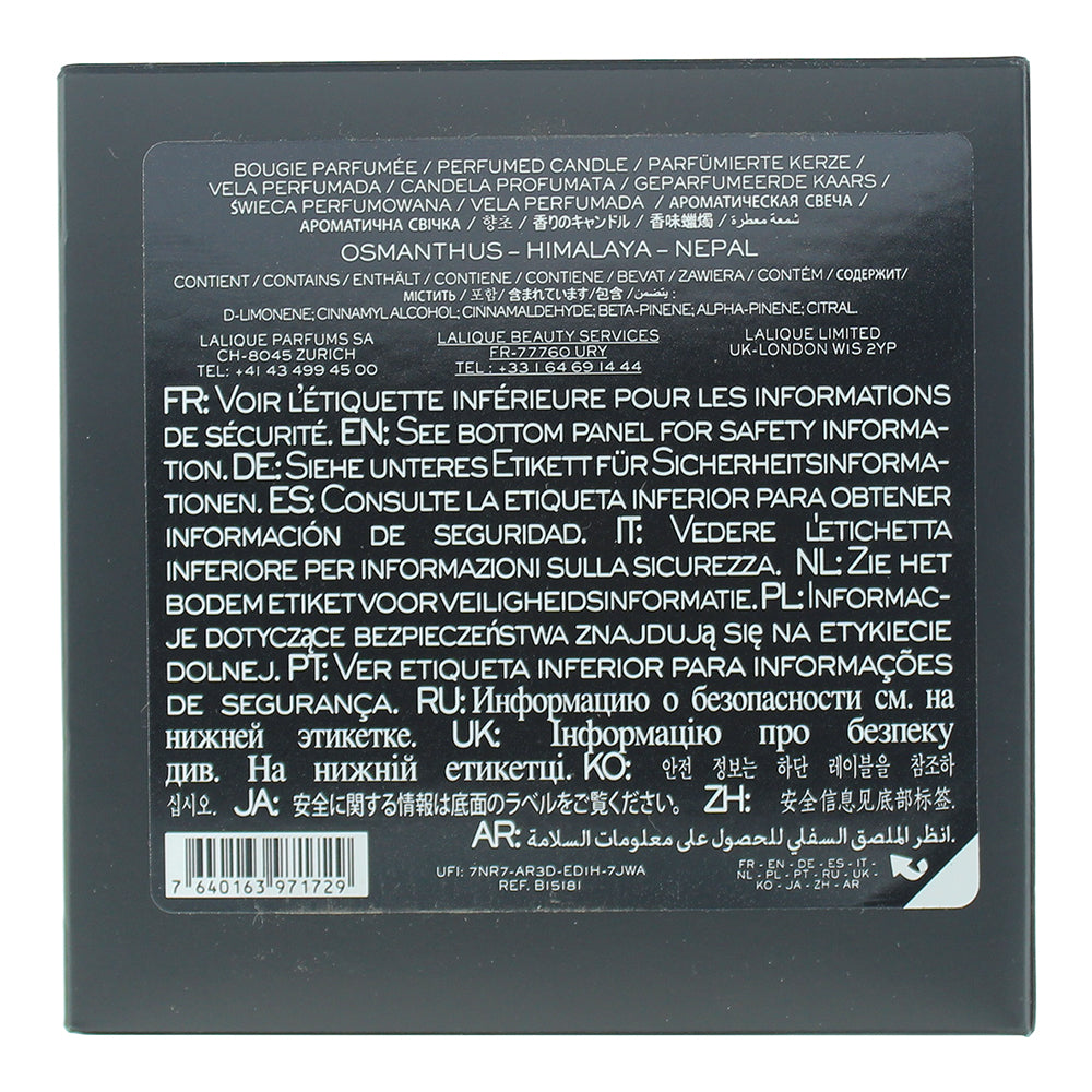 Lalique Osmanthus Himalaya Nepal Candle 190g