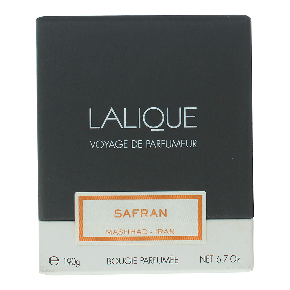 Lalique Safran Mashhad Iran Candle 190g - Box