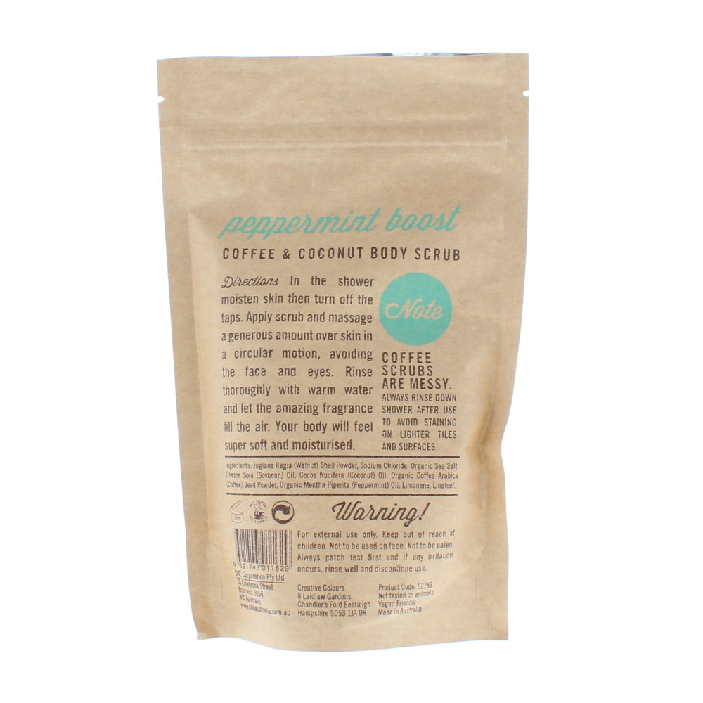 Om She Coffee & Coconut Peppermint Boost Body Scrub 200g - Ingredients