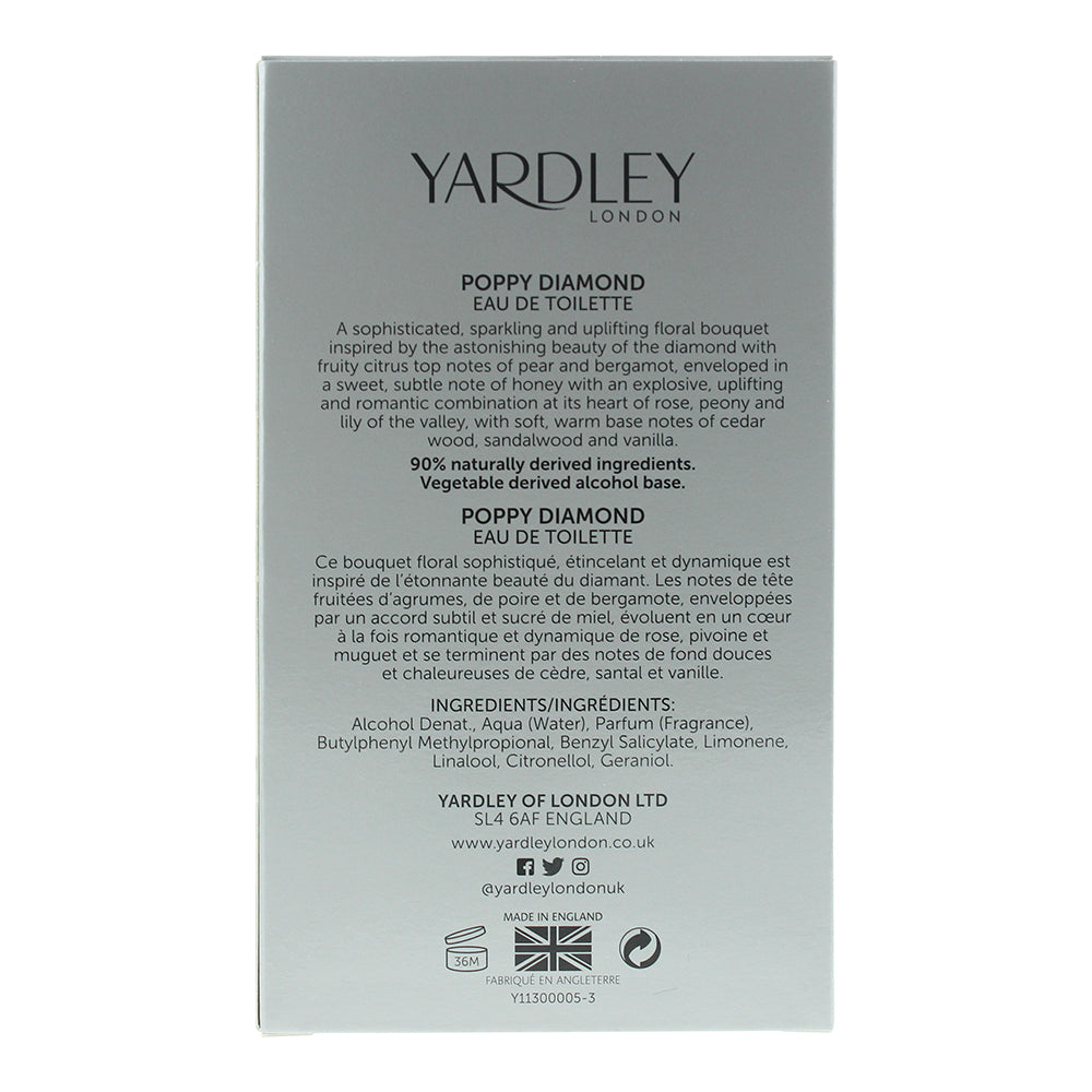 Yardley The Collection Poppy Diamond Eau de Toilette 50ml