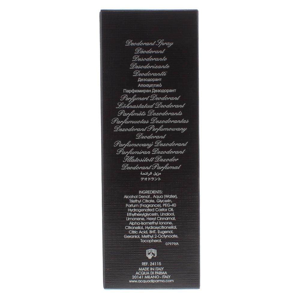 Acqua Di Parma Colonia Oud Deodorant Spray 150ml - Ingredients
