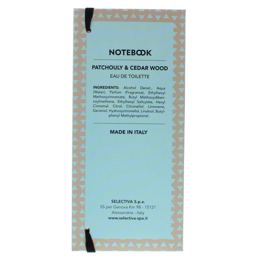 Aquolina Notebook Patchouly & Cedar Wood Eau de Toilette 100ml