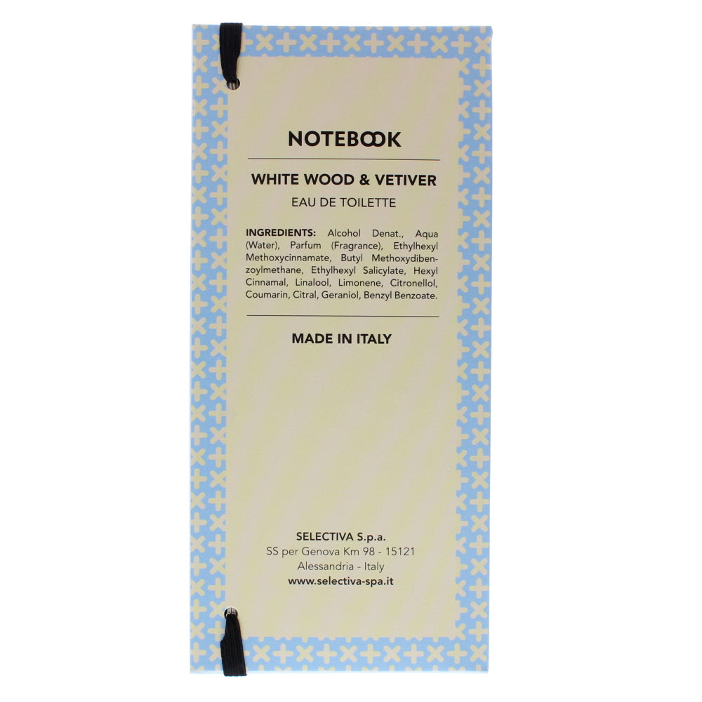 Aquolina Notebook White Wood & Vetiver Eau de Toilette 100ml