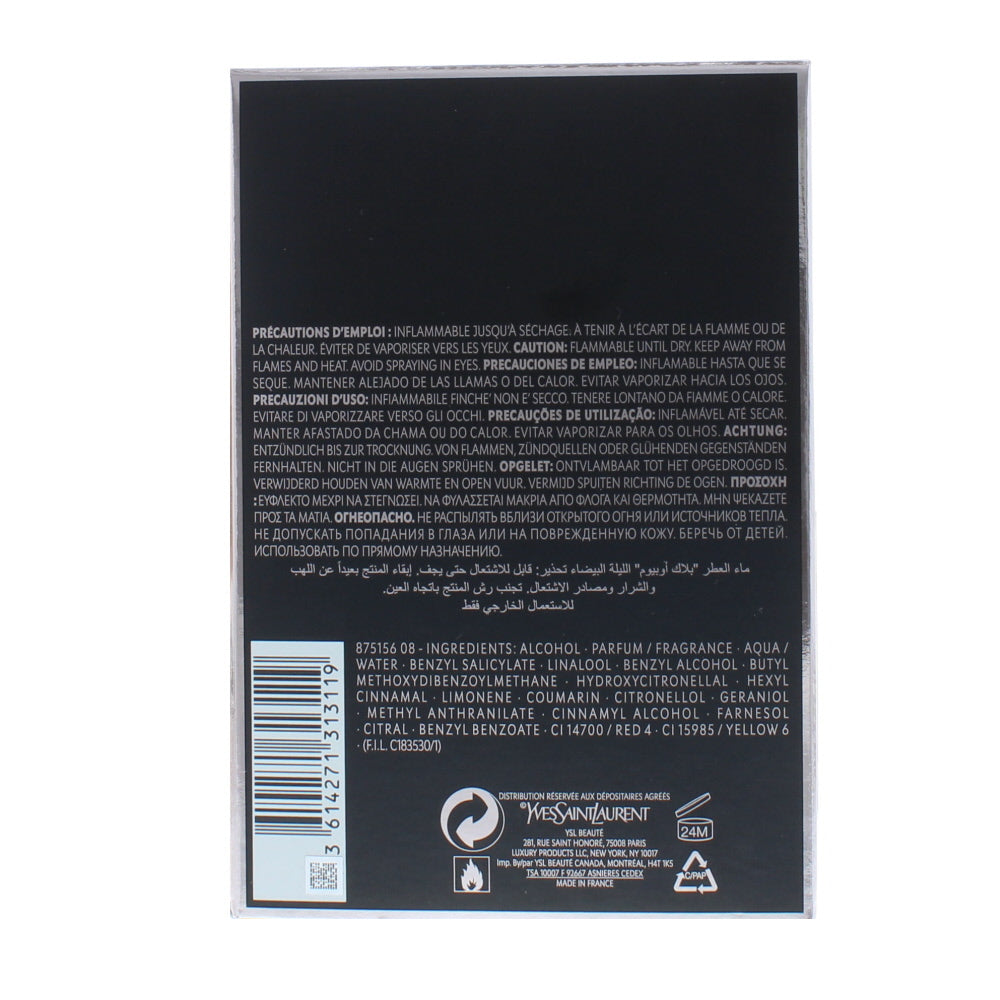Yves Saint Laurent Black Opium Nuit Blanche Eau de Parfum 90ml - Ingredients