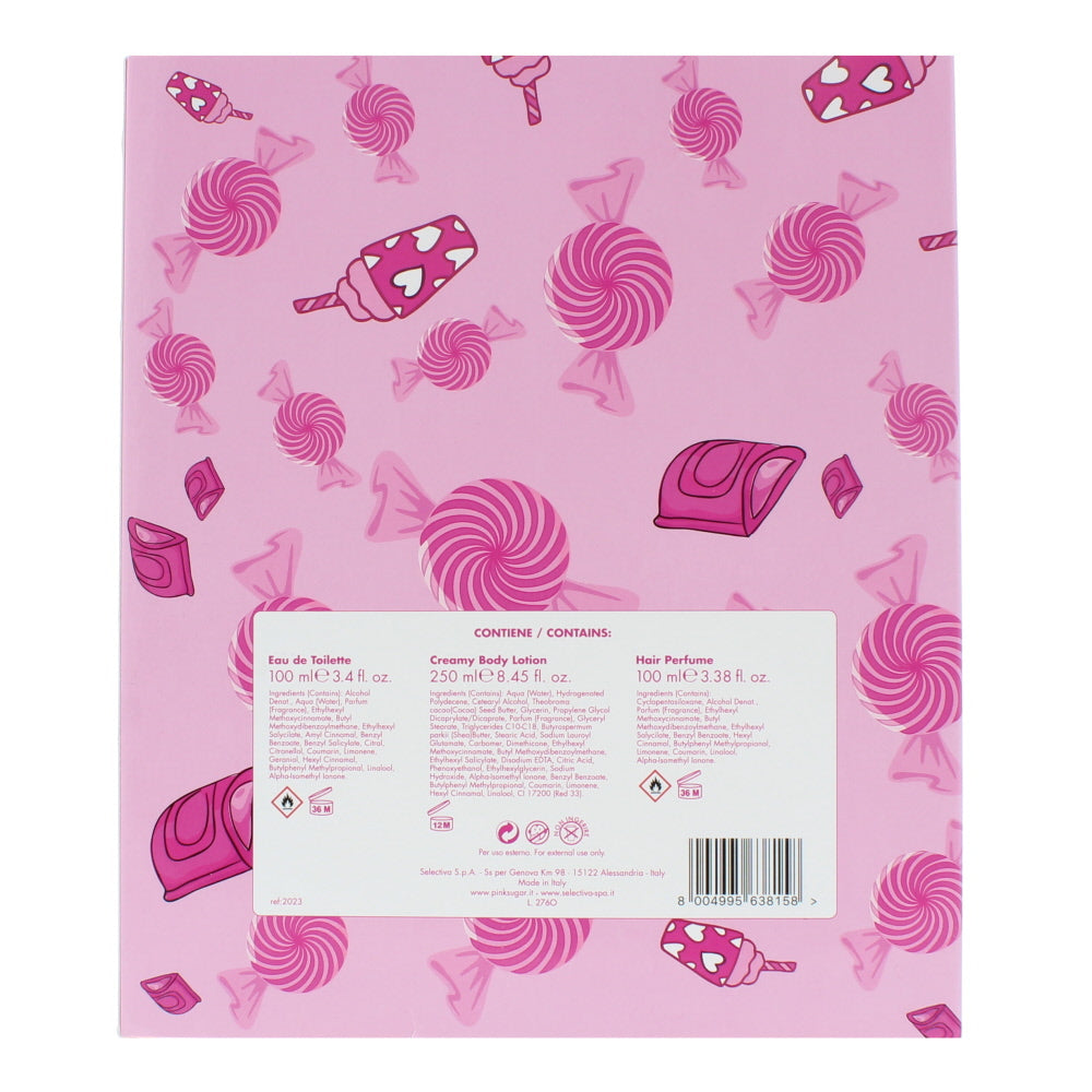 Aquolina Pink Sugar Eau de Toilette 3 Pieces Gift Set