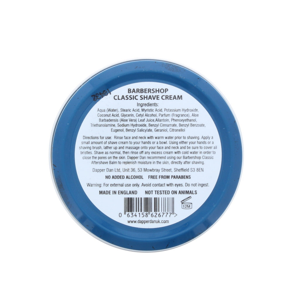 Dapper Dan Shave Cream 150ml