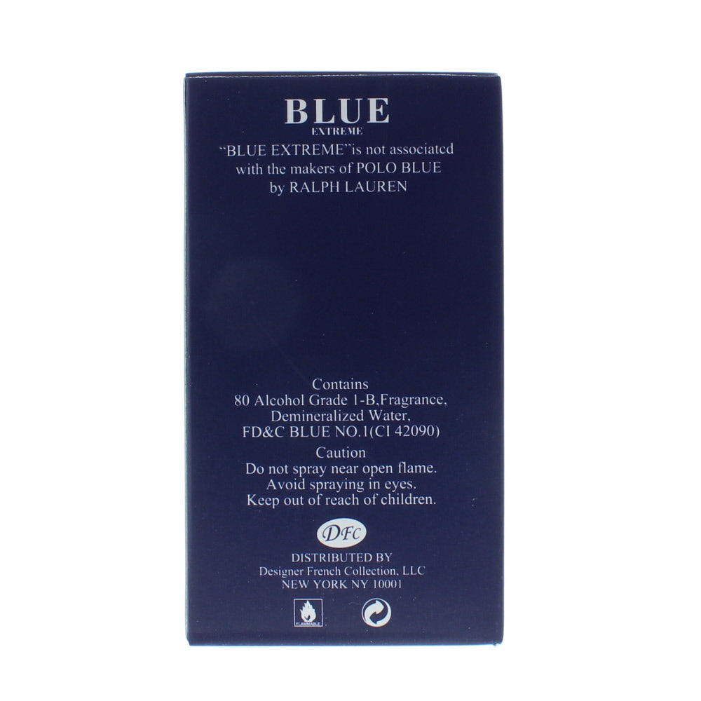 Designer French Collection Blue Extreme Eau de Toilette 100ml