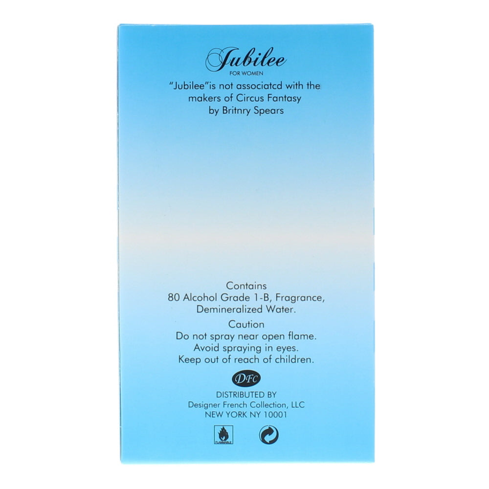 Designer French Collection Jubilee For Women Eau de Parfum 100ml - Ingredients