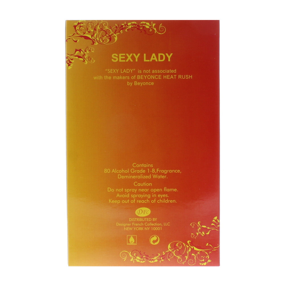 Designer French Collection Sexy Lady Eau de Parfum 100ml - Ingredients