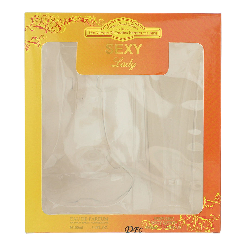 Designer French Collection Sexy Lady Eau de Parfum 2 Pieces Gift Set - Box