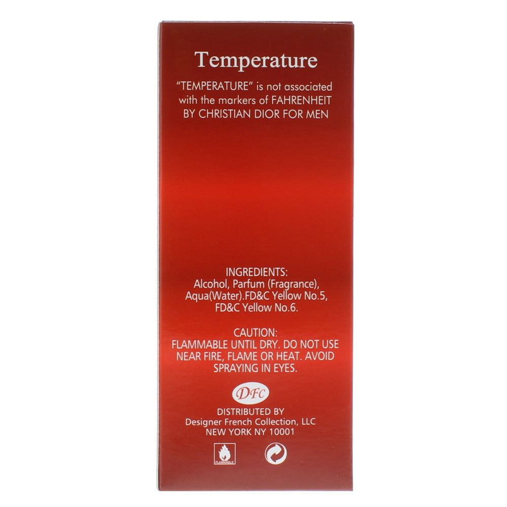 Designer French Collection Temperature Pour Homme Eau de Toilette 100ml