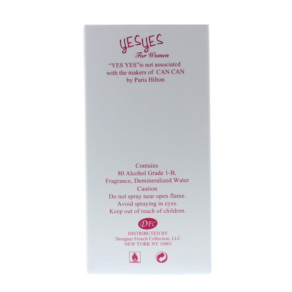 Designer French Collection Yes Yes For Women Eau de Parfum 100ml - Ingredients