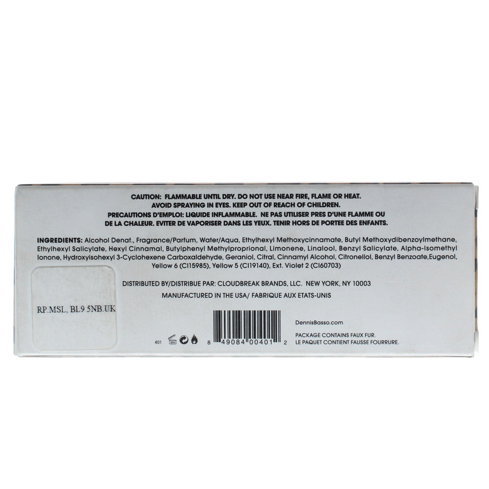 Dennis Basso Eau de Parfum 10ml - Ingredients