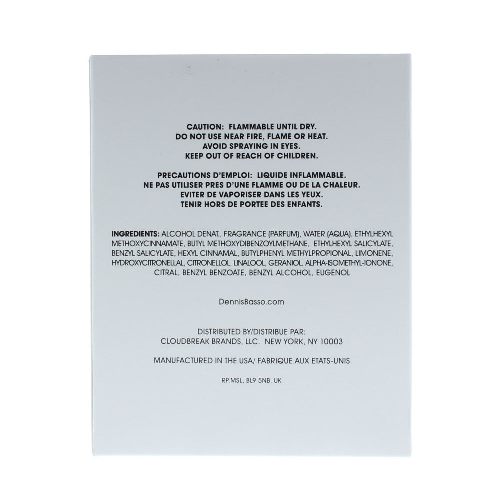 Dennis Basso Summer Eau de Parfum 75ml - Ingredients