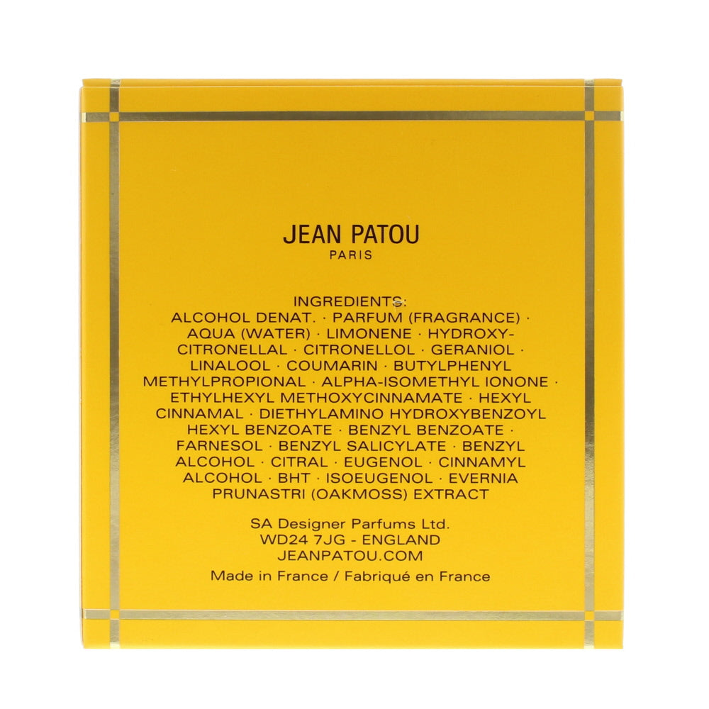 Jean Patou Sublime Eau de Toilette 30ml - Ingredients