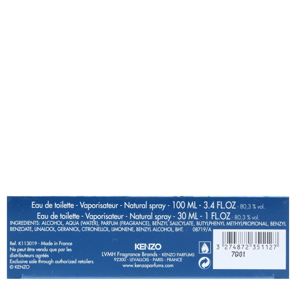 Kenzo Homme Eau de Toilette 2 Pieces Gift Set